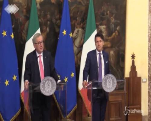 Palazzo Chigi, Juncker: "Preoccupato da regressione economica italiana"