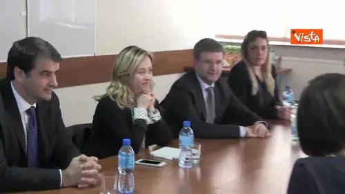 Giorgia Meloni a Varsavia incontra il presidente Kaczynski