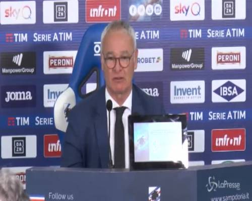 Samp-Roma, Ranieri: "Gran bella partita, De Rossi è il nostro condottiero"