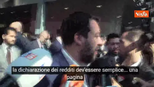  Flat tax, Salvini: “Ragioniamo per famiglie e ceto medio” – SOTTOTITOLATO 