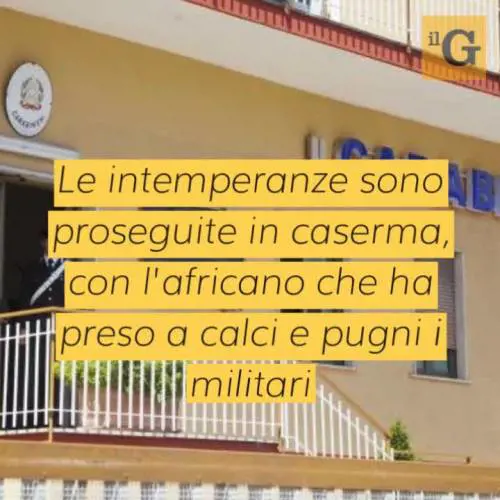 Senegalese ruba bicicletta, poi pesta vigilante e militare: arrestato