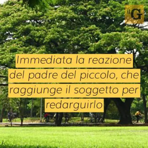 Roma, straniero urina al parco davanti a bimbo: arrivano agenti