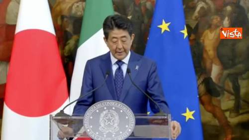 Shinzo Abe: “Italia snodo fondamentale per rapporti tra Euopa e Asia”