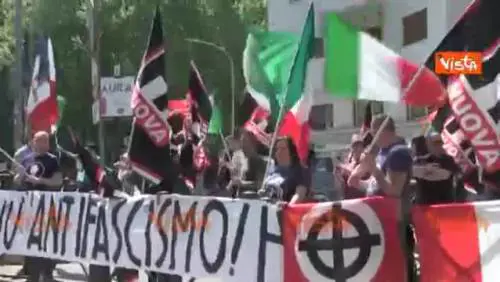 Forza Nuova in piazza per il 25 aprile