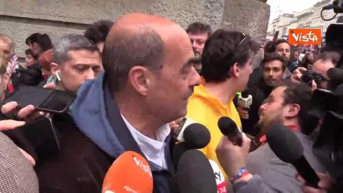 25 Aprile, Zingaretti: “Le piazze piene di oggi sono la risposta migliore degli italiani” 