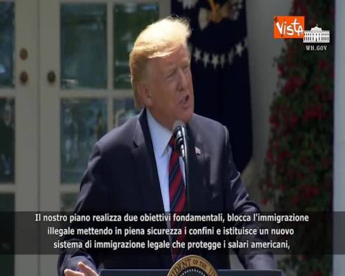 Immigrazione, Trump: “Obiettivo Sicurezza ai confini e sistema immigrazione legale”