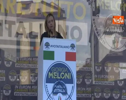 Europee, Meloni: "Voto a FdI no utile ma indispensabile per cambiare Ue e Governo"