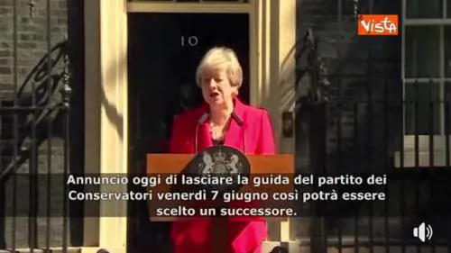 Theresa May si dimette: "Lascio il 7 giugno"