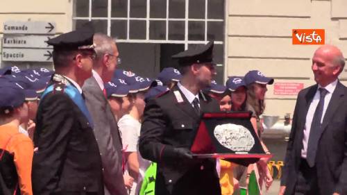 I ragazzi della scuola di Crema premiati alla 205esima festa dei Carabinieri di Milano