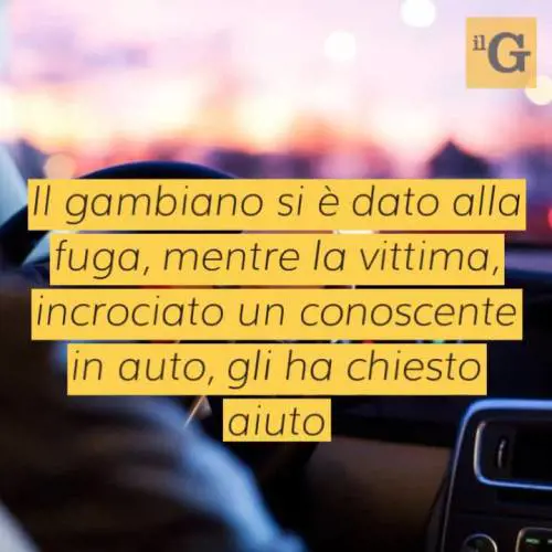 Gambiano rapina una donna minacciandola con un mattone