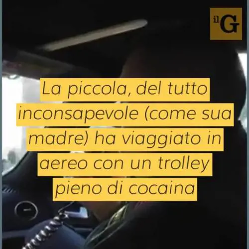Bimba usata come corriere, arrestata banda di trafficanti peruviani