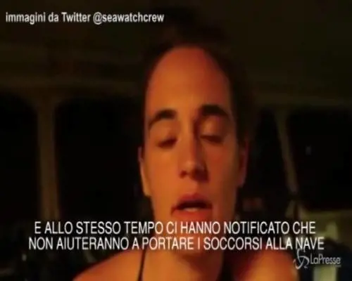 L'ultimo messaggio di Carola, prima di entrare a Lampedusa con la Sea Watch