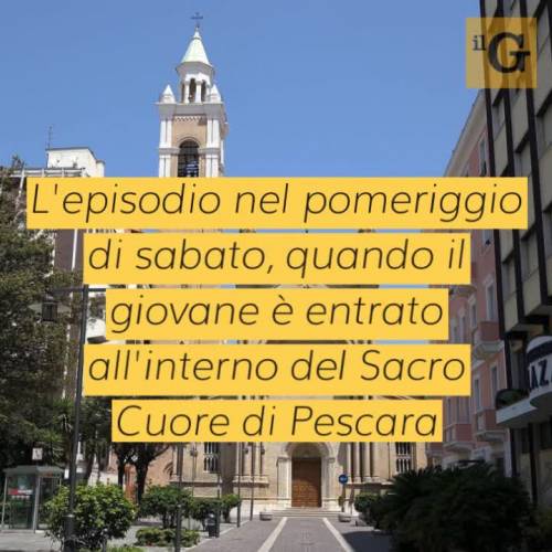 Pescara, straniero minaccia fedeli e prete per soldi durante la messa