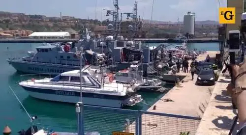 L'arrivo di Carola Rackete ad Agrigento