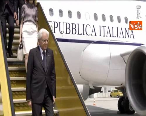 Mattarella in visita ufficiale in Austria, l'arrivo del presidente a Salisburgo