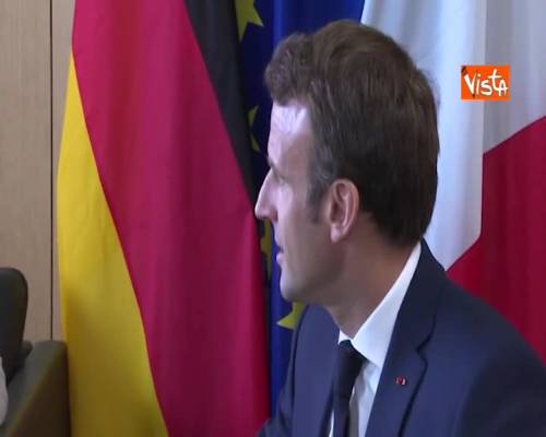 Macron e Merkel si incontrano a margine del Consiglio Ue 