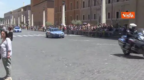  L’arrivo di Putin al Vaticano per l’incontro col Papa 