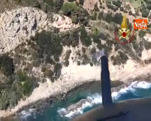 Malore per una ragazza all'Argentario, interviene l'elicottero dei Vigili del Fuoco 