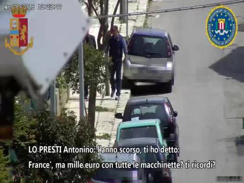 Tommaso Inzerillo e il nipote Antonino Lo Presti discutono con Francesco Di Filippo i modi di estorsione a un negozio di tabacchi con slot