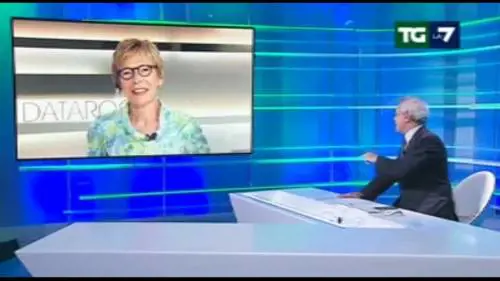 Incendio in studio: Mentana interrompe il tg