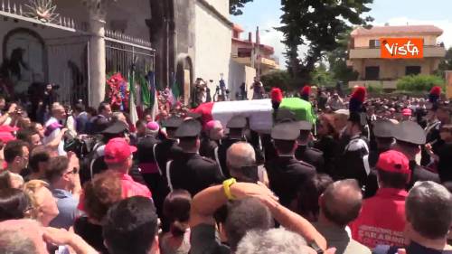  Di Maio arriva al funerale del carabiniere ucciso a Roma 