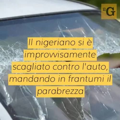 Trapani, nigeriano aggredisce con masso brigadiere e famiglia in auto