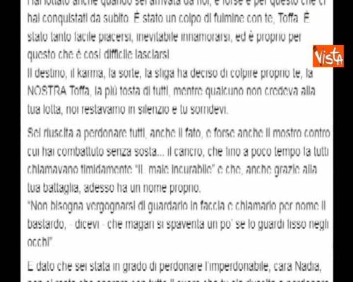 Morta Nadia Toffa, il messaggio di addio de 'Le Iene'