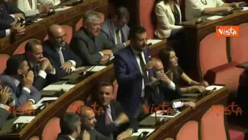 Salvini: "Invidio l'abbronzatura di alcuni che sono qui", esplode bagarre in aula