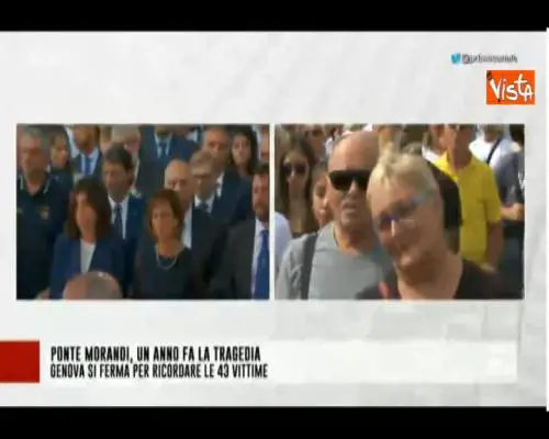 Salvini e Di Maio in prima fila alla messa in ricordo delle vittime di Ponte Morandi 
