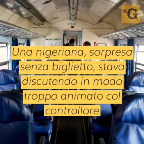 Bergamo, morsi e graffi ad agente in treno: fermata nigeriana incinta