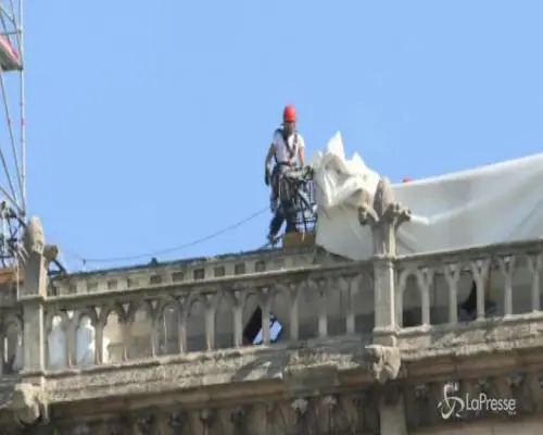 Notre-Dame, riprendono i lavori di ristrutturazione
