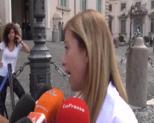Meloni: "Chiediamo scioglimento Camere ed elezioni"