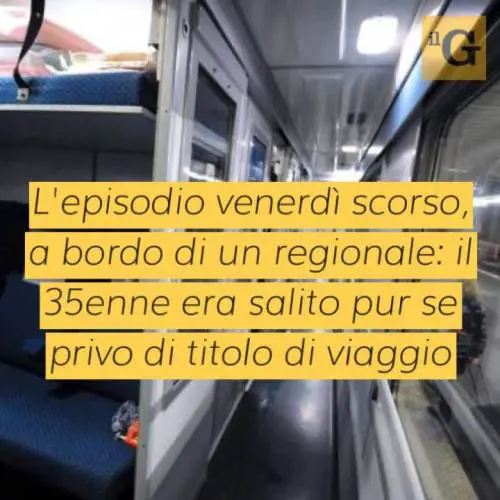 Ghanese senza biglietto sul treno aggredisce gli agenti, poi distrugge un'auto per strada