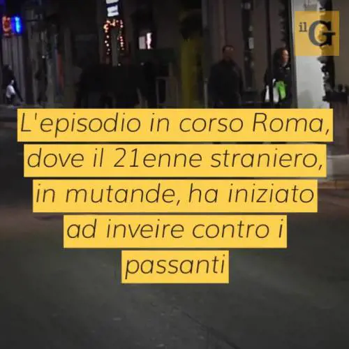 Minacce a passanti, sputi e pugni alle auto, poi aggressione a militari: fermato nigeriano