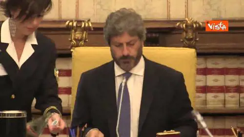  La riunione dei capigruppo alla Camera, la prima con la Boschi per Italia Viva 