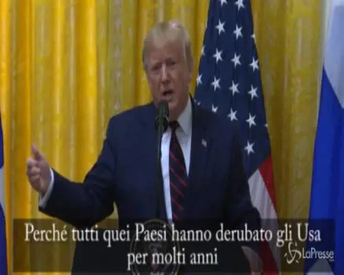 Dazi su beni Ue, Trump: "Una grande vittoria per gli Usa"
