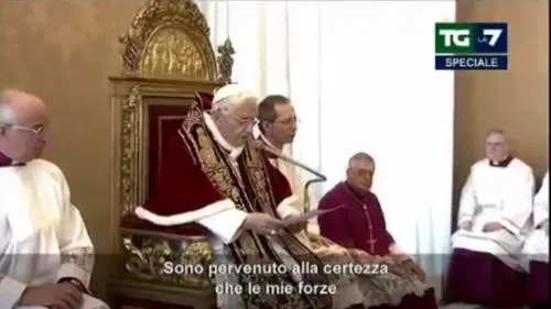 Dimissioni di Papa Benedetto XVI