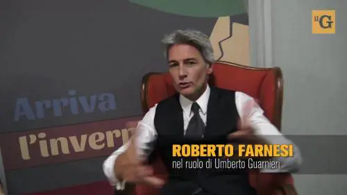 Roberto Farnesi sul set de "Il Paradiso delle Signore"