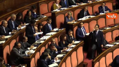 "Conte falso come il Parmesan", bagarre Lega in Senato. Casellati sospende la seduta