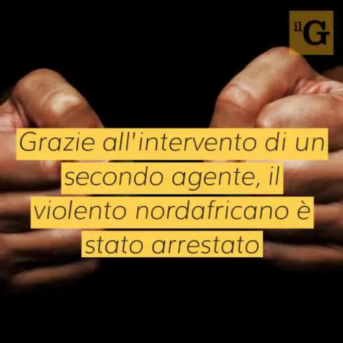 Botte al poliziotto che lo coglie sul fatto e gli rompe una costola: arrestato tunisino