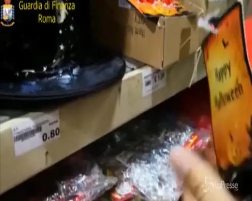 Roma, blitz 'Halloween sicuro': sequestrati 11 milioni di articoli pericolosi