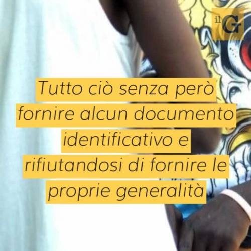 Pretende la residenza senza fornire generalità: marocchino rompe dito ad agente