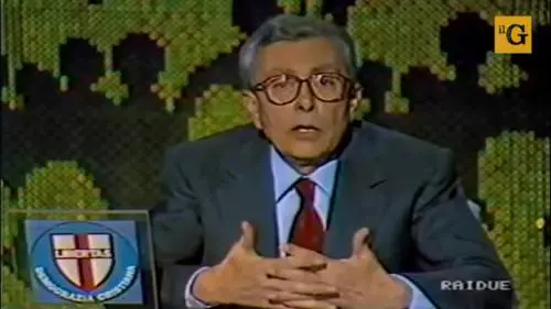 Arnaldo Forlani e l'appello agli elettori per le Politiche del '92