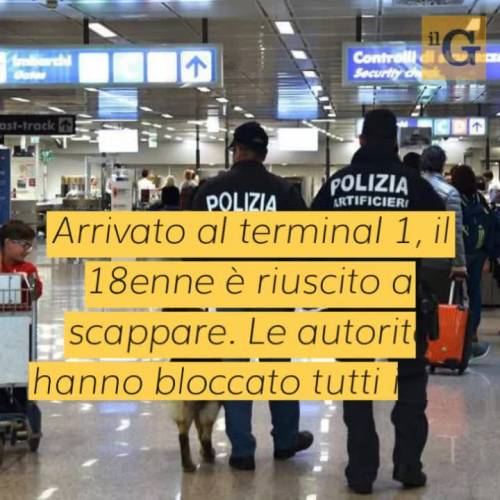 Marocchino fugge dal terminal prima dell'imbarco, voli bloccati a Malpensa