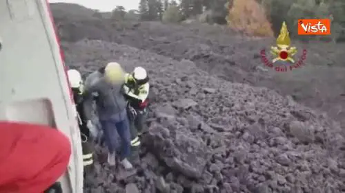 Salvati due americani smarriti sull'Etna