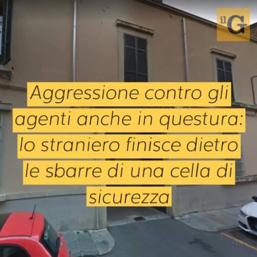 Aggredisce volontario, danneggia la "pantera" e attacca poliziotti: clandestino in manette