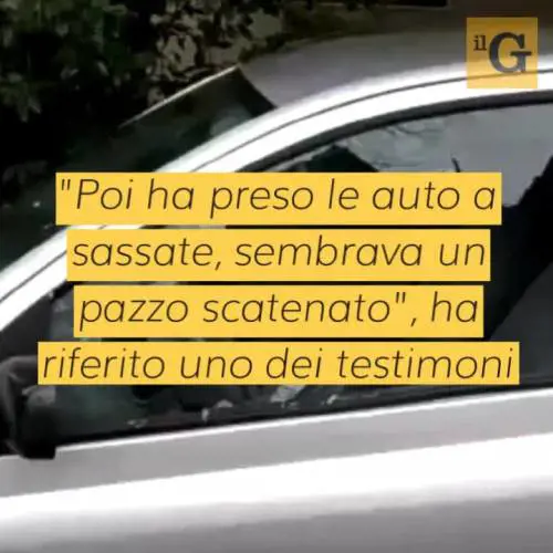 Auto prese a sassate, vetrina del bar in frantumi e aggressione a militari: preso nigeriano