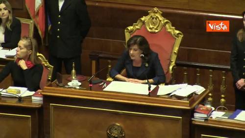 Casellati annuncia elezione Cartabia, standing ovation dell’aula