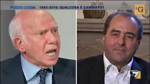 Lo scontro tra Cirino Pomicino e Antonio Di Pietro