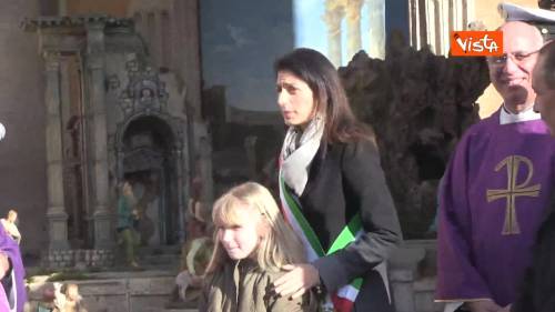 La benedizione del presepe in Campidoglio